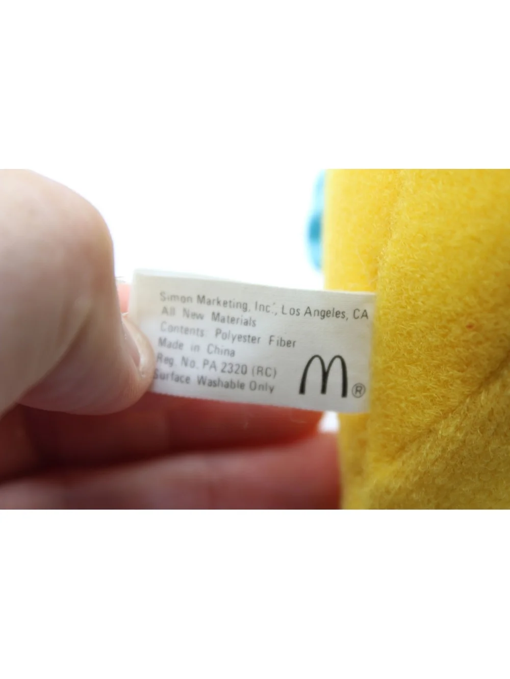 Vintage Disney Little Mermaid Holiday Flounder Plush McDonald's Happy Meal Toy